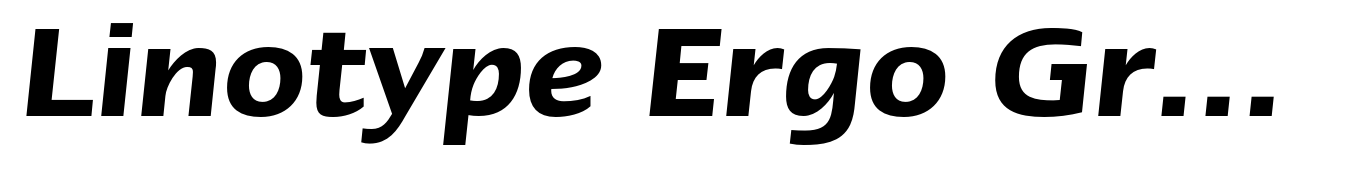 Linotype Ergo Greek Demi Bold Italic